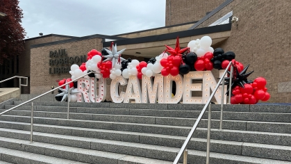 RU Camden display during Admitted Students Day 2024